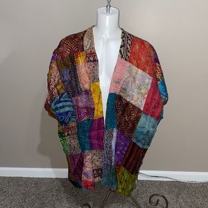 Soft Surroundings Silk Kantha Kimono